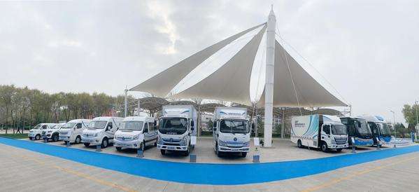 京东物流采购福田智蓝新能源车，首批54台投运